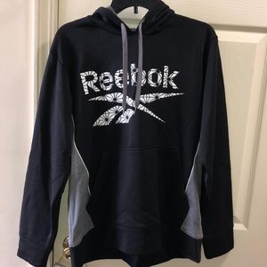 Reebok Men’s Black/Gray/White Hoodie